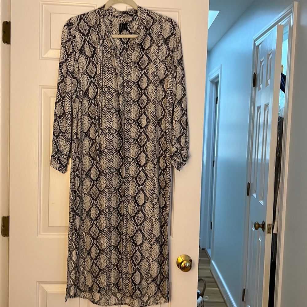 Python Print Midi Dress - image 1